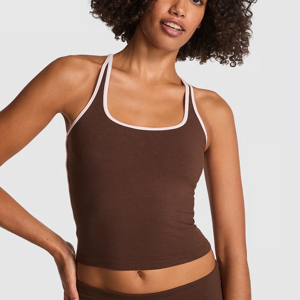 PINK Victoria's Secret Brown Tank Top